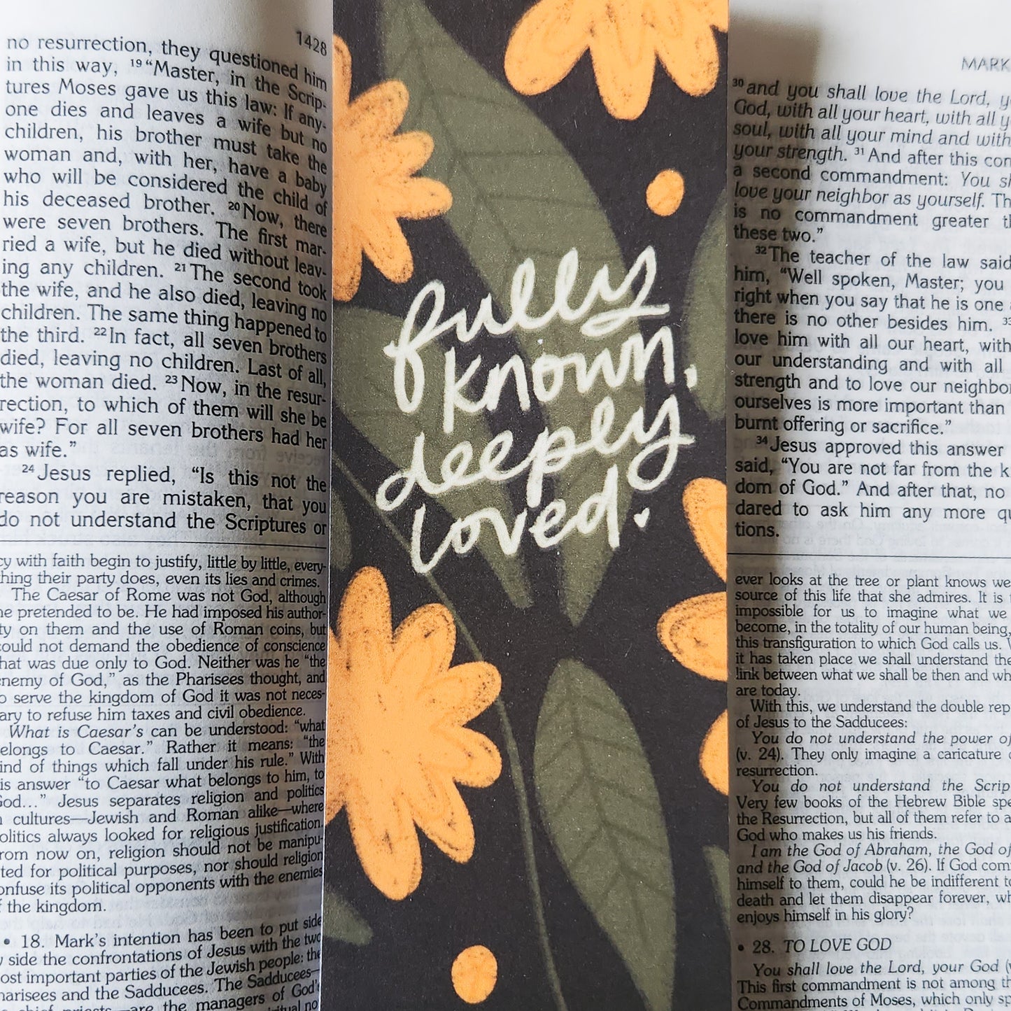 Fully Known and Deeply Loved Bookmark