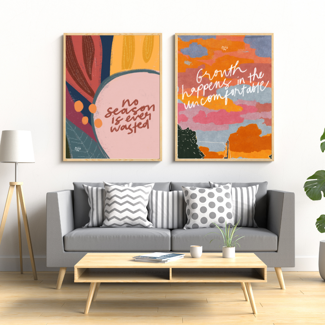 Growth in the Uncomfortable art print