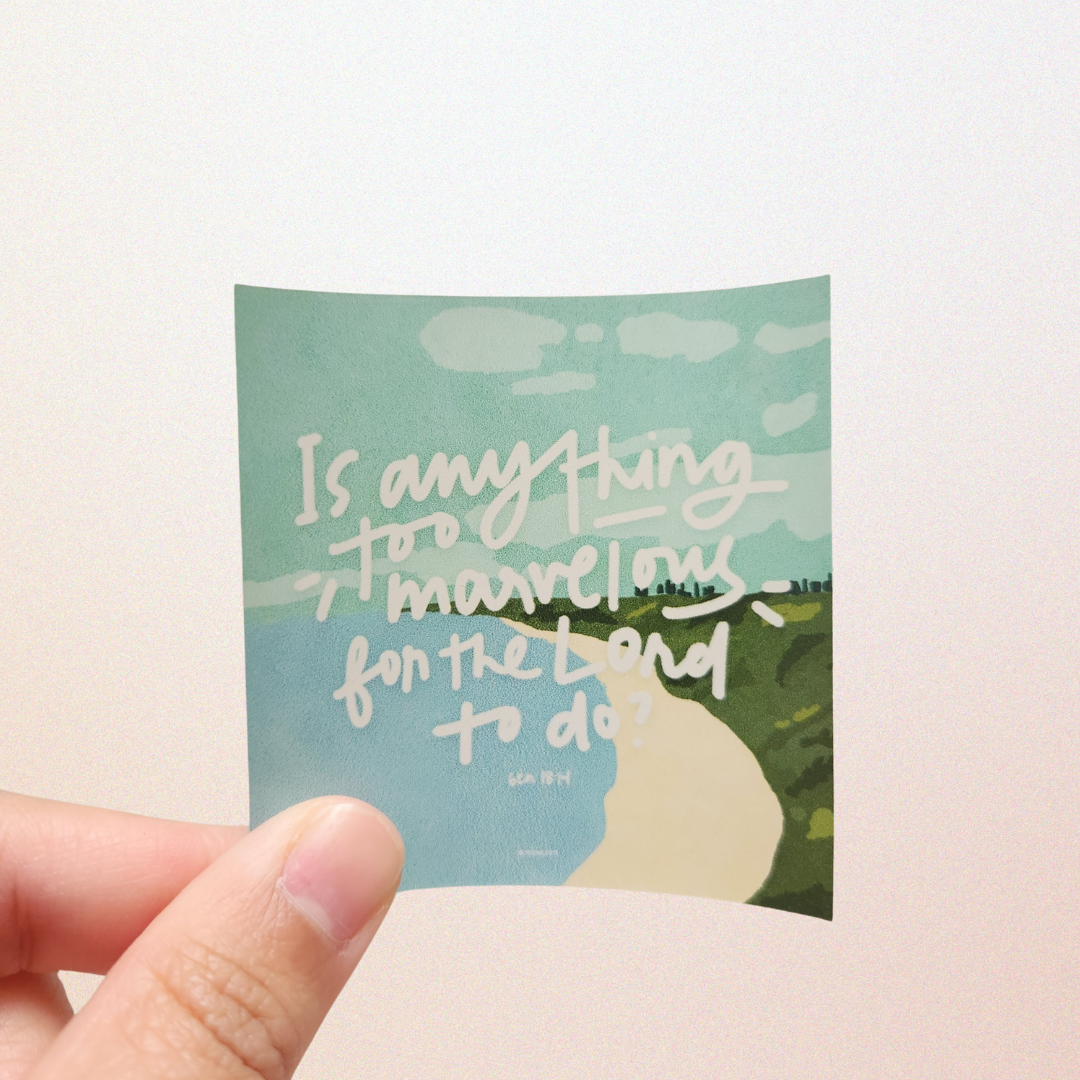 Is Anything Too Marvelous sticker