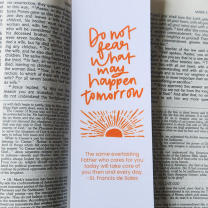 Do Not Fear Tomorrow bookmark