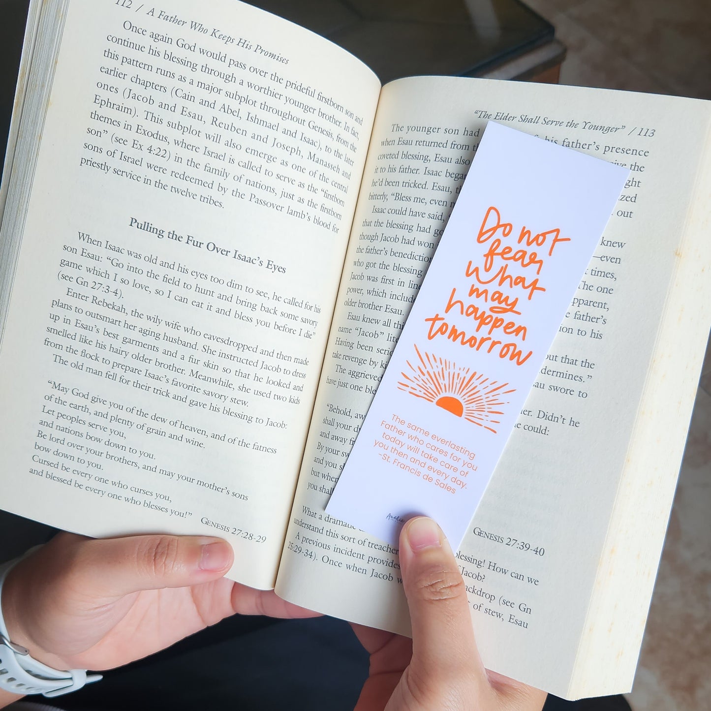 Do Not Fear Tomorrow bookmark