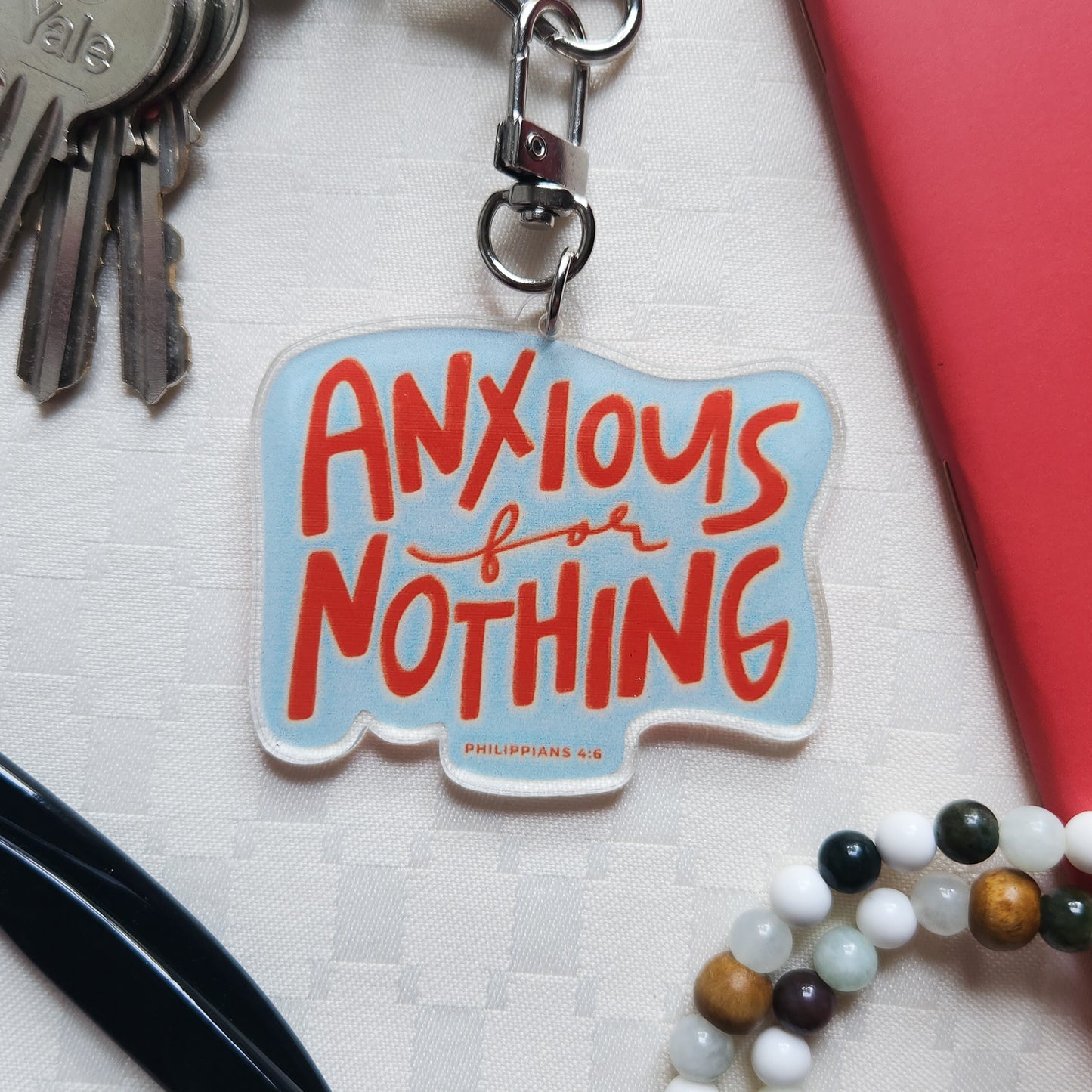 Anxious for Nothing acrylic keychain