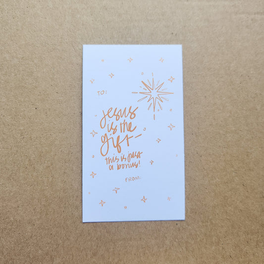 Jesus is the Gift | Christmas gift tags