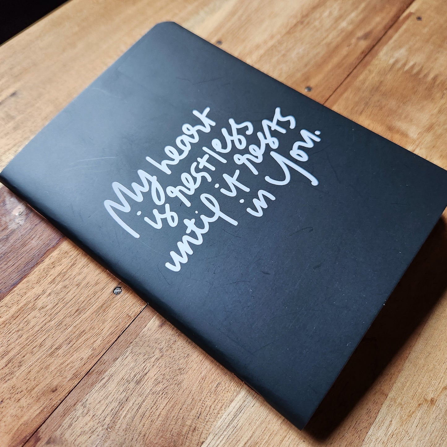 My Heart is Restless Until It Rests in You pocket journal