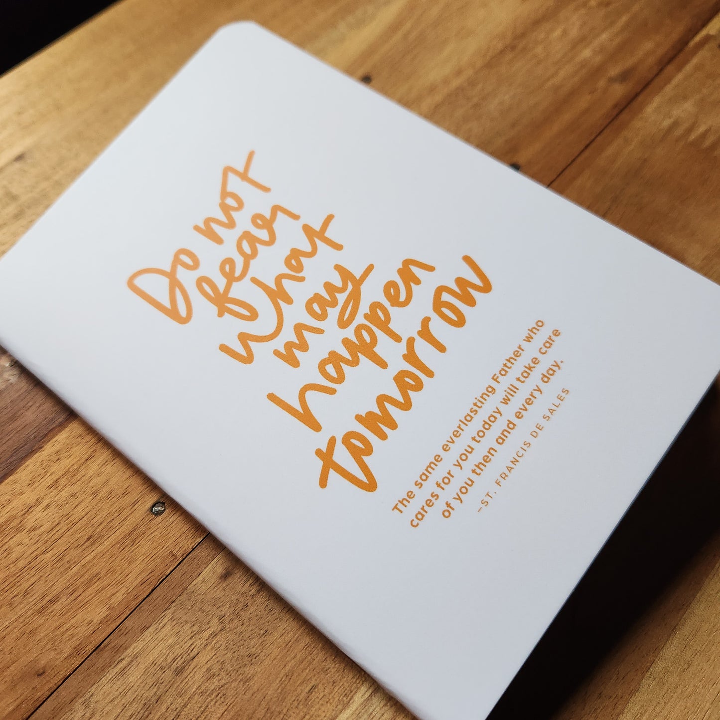 Do Not Fear Tomorrow pocket journal
