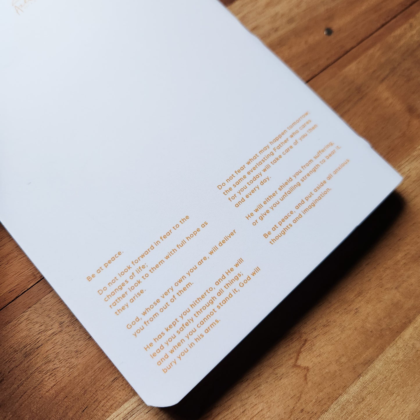 Do Not Fear Tomorrow pocket journal