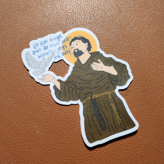 St. Francis of Assisi sticker