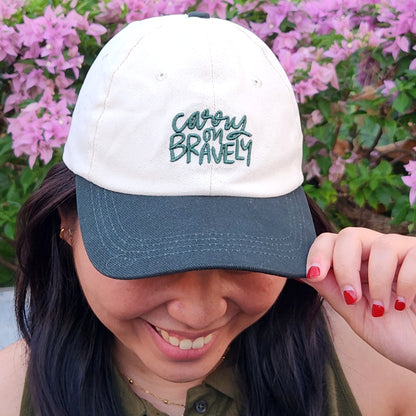 Carry on Bravely cap