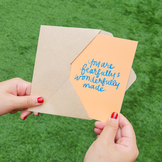 Fearfully and Wonderfully Made greeting card
