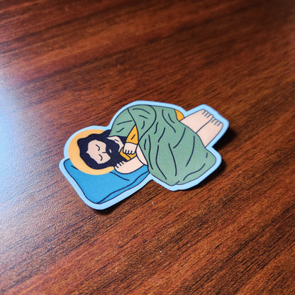 Sleeping St. Joseph sticker