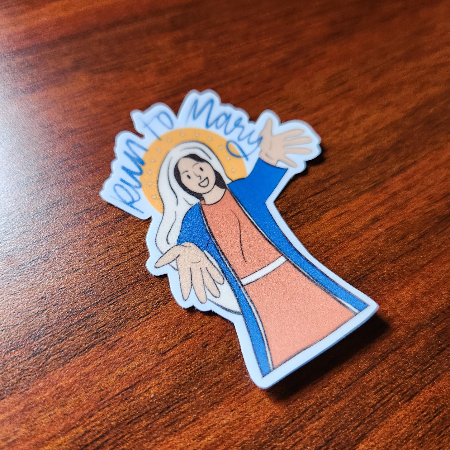 Run to Mary sticker