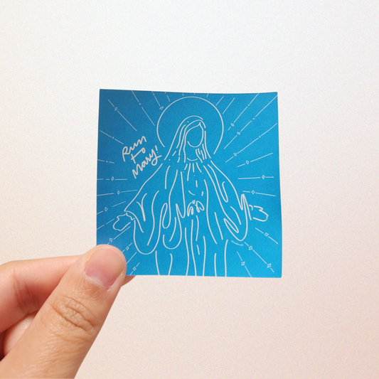Run to Mary sticker