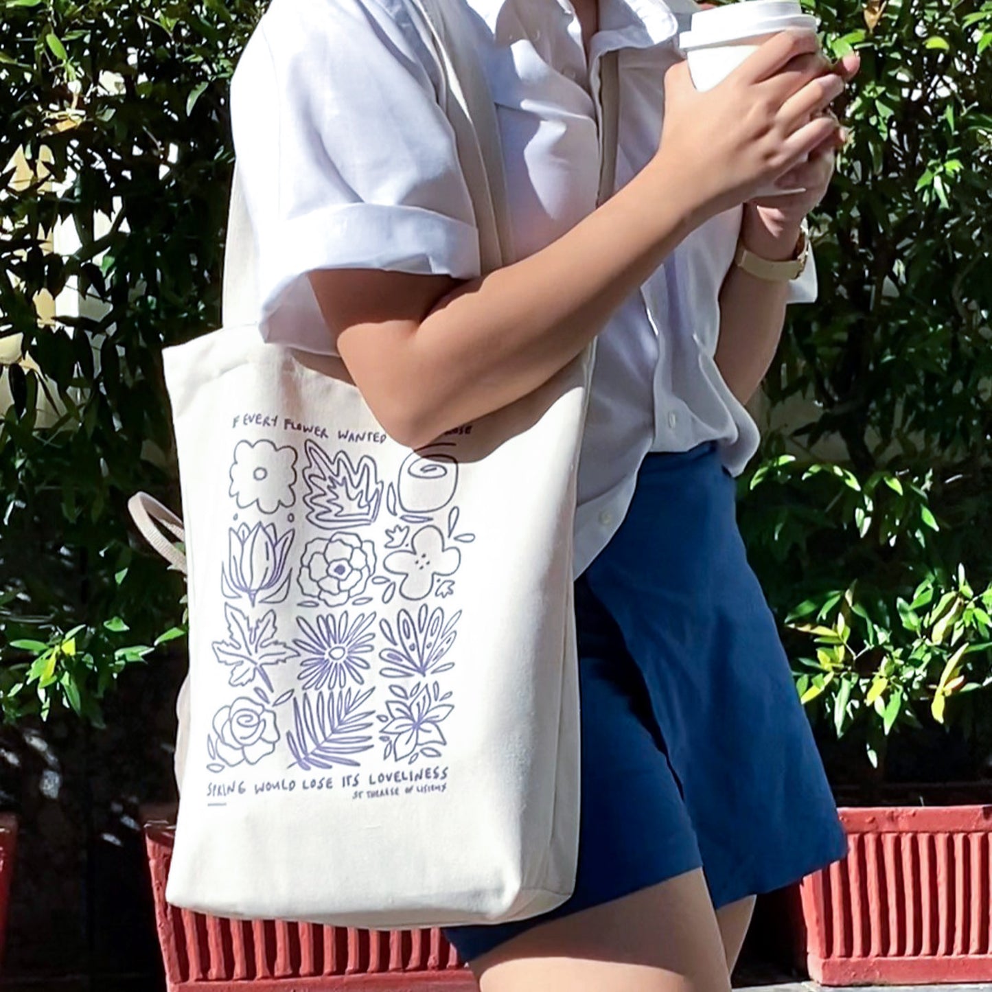 The Little Flower tote bag